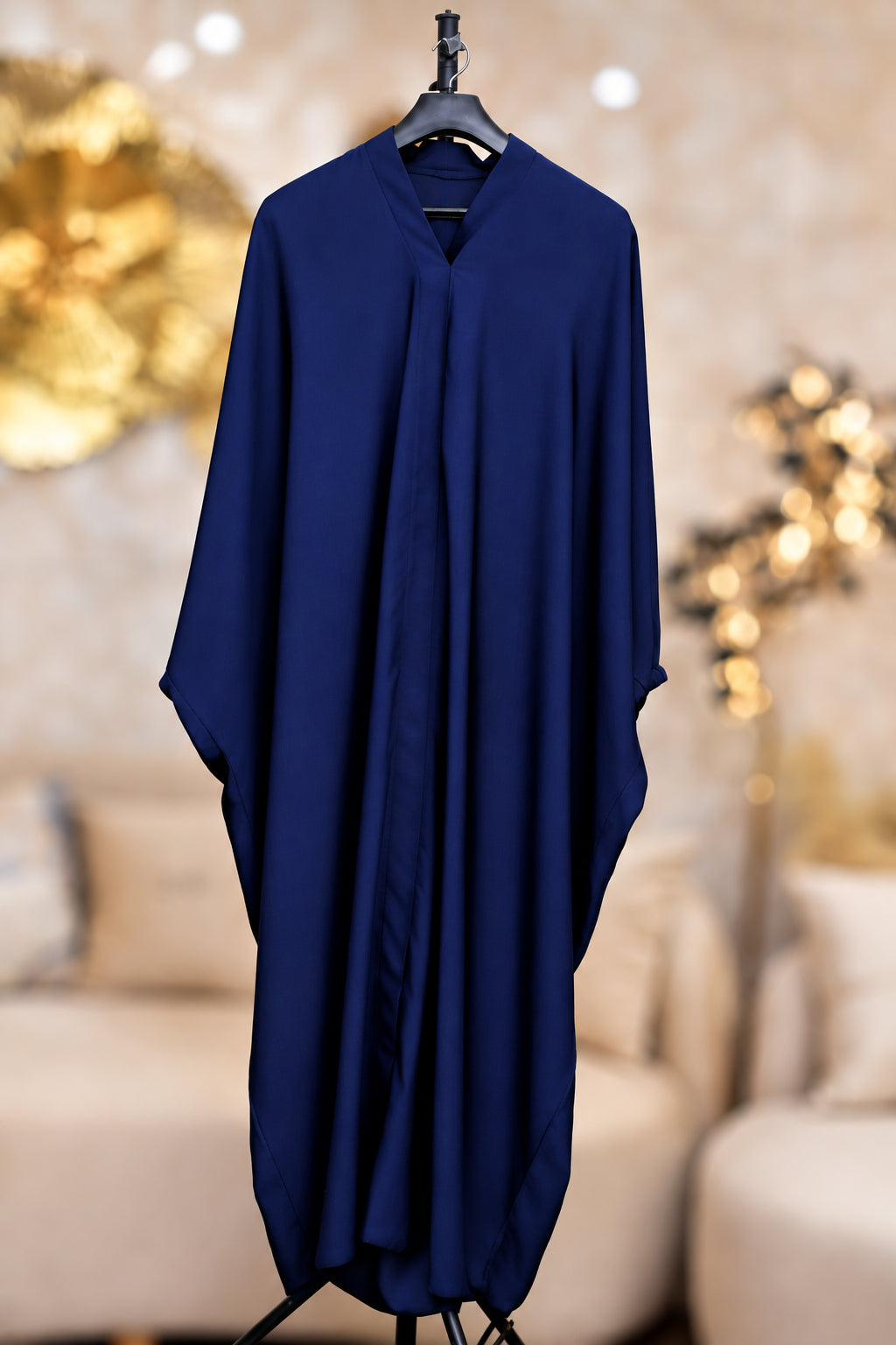 Plain Blue Kaftan Abaya | Hayae' Premium Abaya 